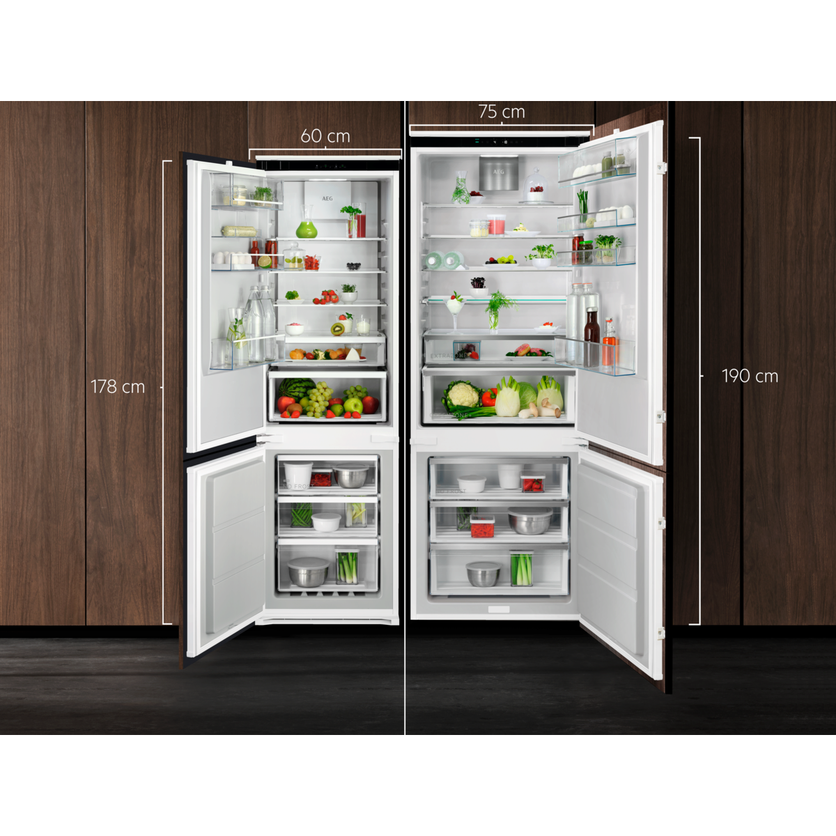 AEG - Integrated fridge freezer - NSC7G751ES