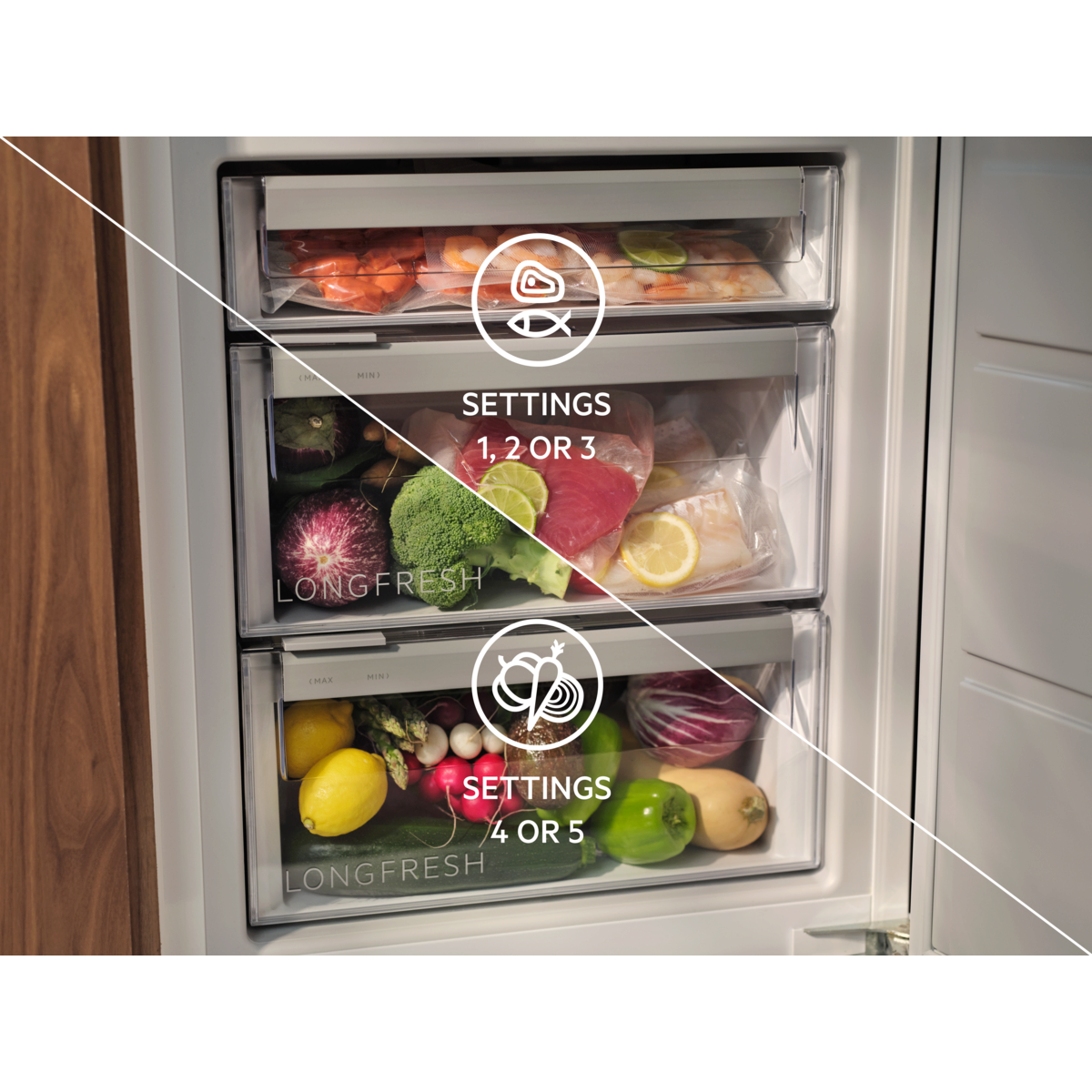 AEG - Integrated refrigerator - SKK818E9ZC